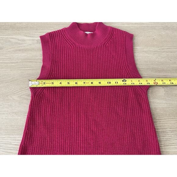 Babaton Aesthetica Wool Mock Neck Midi Dress S Pink Barbie Office Holiday Party - Picture 9 of 10